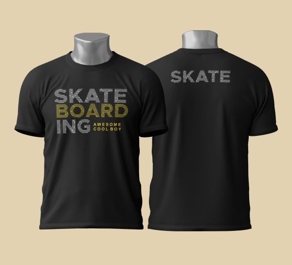 Camiseta Skateboarding Awesome Cool Boy
