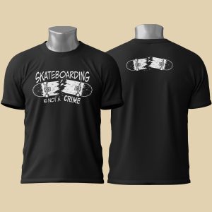 Camiseta Skateboarding Is Not a Crime