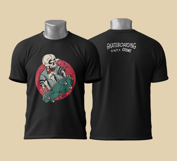 Camiseta Skate Crazy Dead