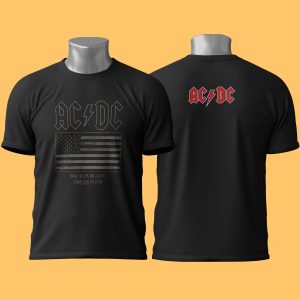 Camiseta AC-DC Black in Black tour