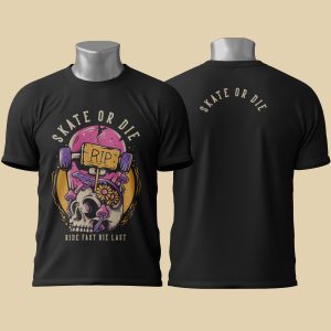Camiseta Skate or Die