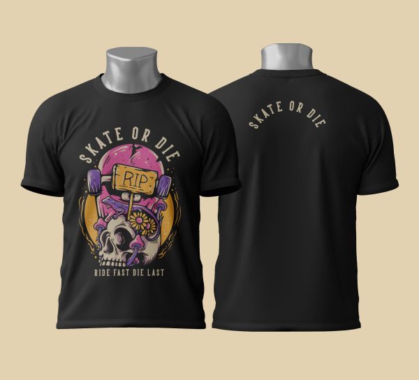 Camiseta Skate or Die