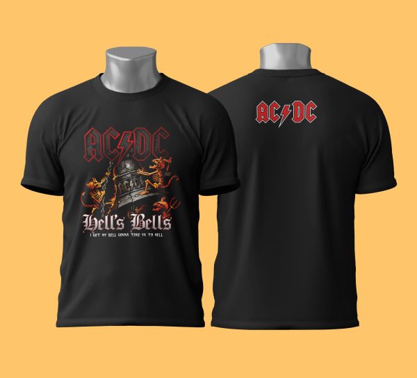 Camiseta AC-DC Hell Bells