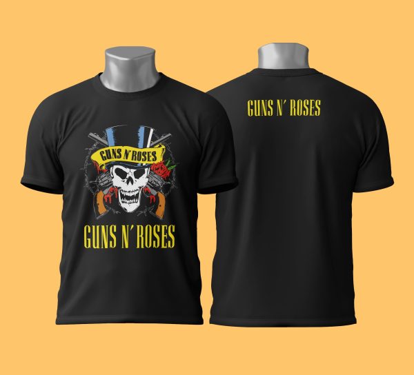 Camiseta Guns N' Roses skull